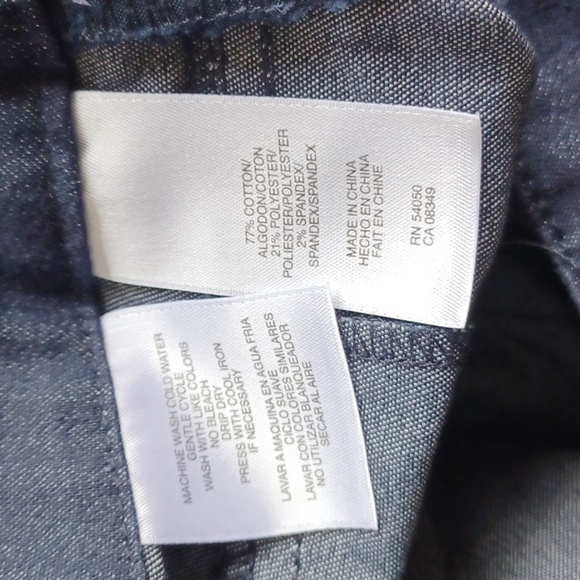 Jones New York Signature Jeans Size 14 Stretch Dark Blue - Picture 6 of 6